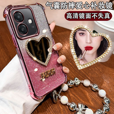 oppoA3i防摔闪粉爱心手机壳水钻
