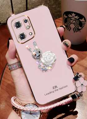 oppofindx5手机壳新款findx5pro保护套手绳PFFM10硅胶防摔5G全包por网红fandx软壳find女潮x5外壳薄oppox镶钻