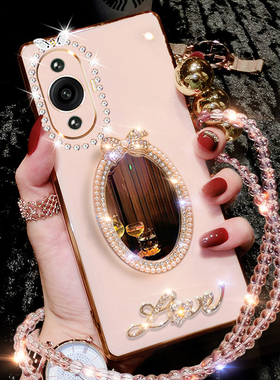 适用于华为nova12活力版手机壳镶钻FIN一AL60保护套硅胶nove12活力全包镜头BLK防摔00软补妆镜nava可爱新款女