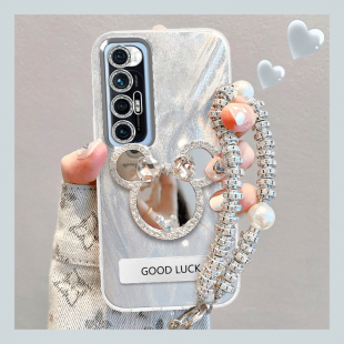 适用于小米10S手机壳网红M2102J2SC新款保护套mi10s外壳手链ml10s补妆镜xiaomi十s硬壳M1OS全包s10防摔潮女款