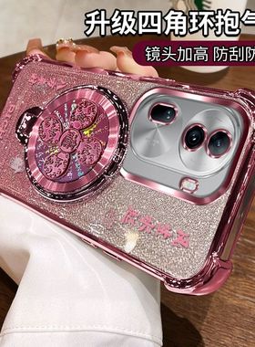 适用PJH110硅胶防摔oppoReno11手机壳Reno11pro新款风生水起支架rone保护套opρo全包镜头opp0pp0pporeno女款