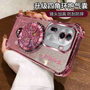 适用PJH110硅胶防摔oppoReno11手机壳Reno11pro新款风生水起支架rone保护套opρo全包镜头opp0pp0pporeno女款