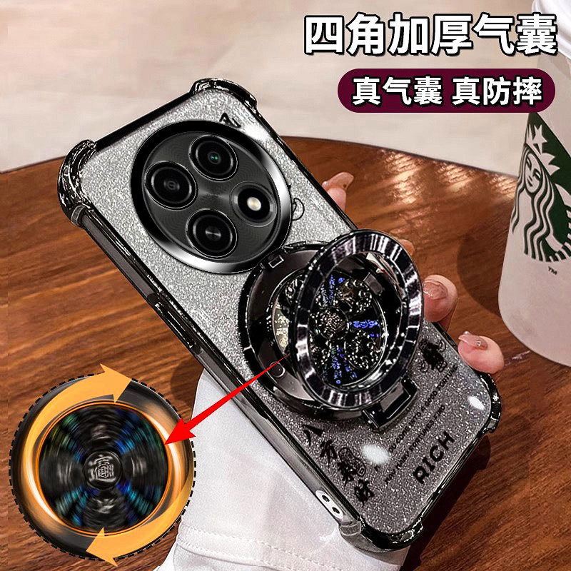 适用oppoA6max手机壳男女新款oppo保护A6max风生水起硅胶套5G带镜头膜全包PLL110气囊防摔透明0pp0软壳带支架