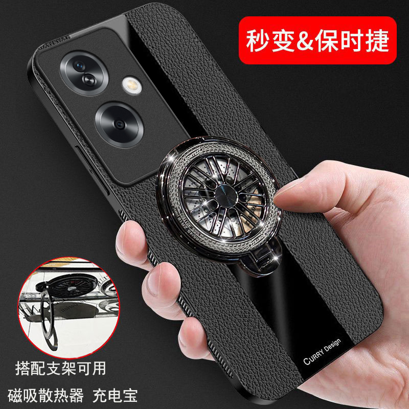 OPPOA2手机壳磨砂磁吸支架