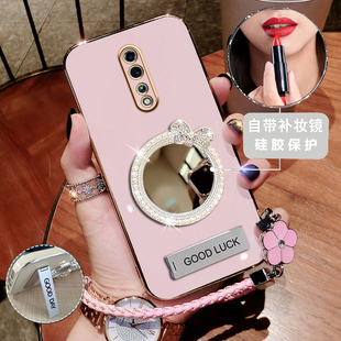 适用 opporenoZ手机壳PCDM10全包renoz新款硅胶renoz保护套补妆镜opp0pp0pporenoz超薄reno个性opporeonz潮女