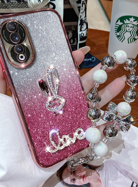 华为荣耀70手机壳防摔honor70pro新款保护套FNE一AN00硅胶镶钻SDY透明HPB全包软壳七十por女潮ANOO超薄高级感