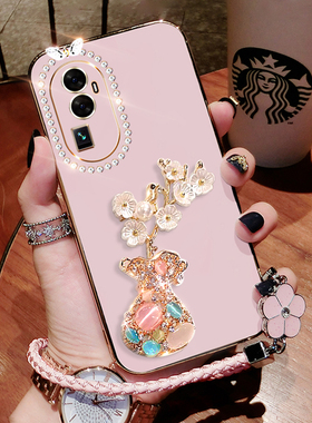 opporeno10手机壳reno10pro新款保护套PHV110硅胶5G全包oppreno10十软壳防摔PHV110超薄o'po'o可爱reno镶钻女