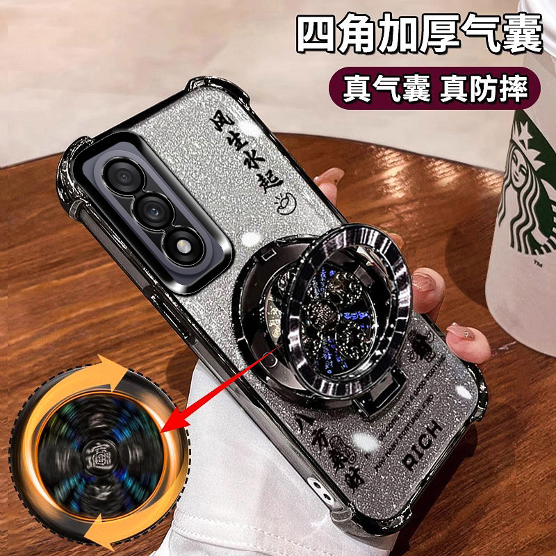 适用一加ACE5至尊版手机壳全包镜头一加ace5风生水起款PKG110新款带支架OnePlus气囊防摔OPPO男女超薄ins软壳