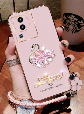 iqooneo7se手机壳V2231A新款保护套iq00neo7硅胶镶钻iqqonoe7es镜头全包lqooneo7se软壳高档iooqneo7外壳潮女