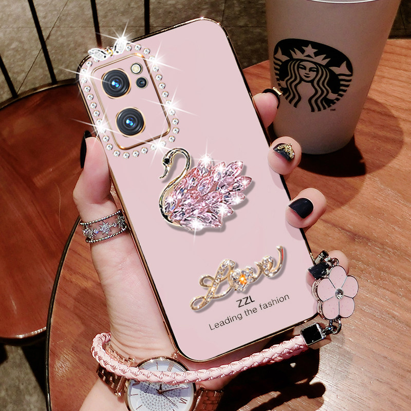 opporeno7手机壳reno7pro保护套5G手绳oppo全包防摔PFJM10软壳opopreno外壳opporeon7硅胶新款opor高级感潮女