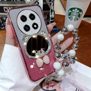 oppoA2pro手机壳oppo保护A2por硅胶套5G全包PJG110防摔带钻opa透明镜子oppa女opρo0pp0ppo新款oppopjg高级感