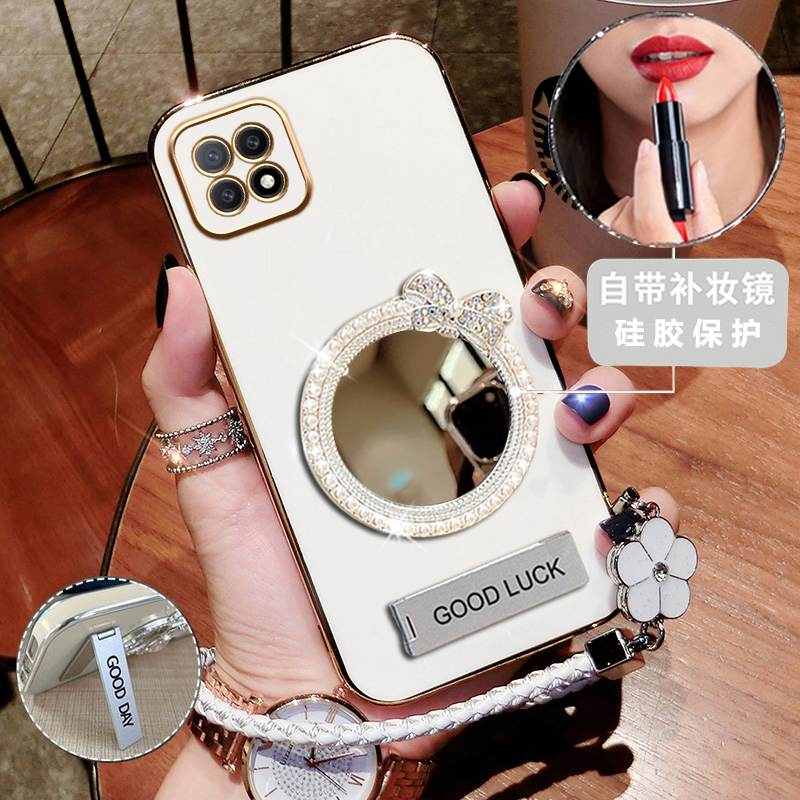 硅胶全包A72补妆镜支架oppo