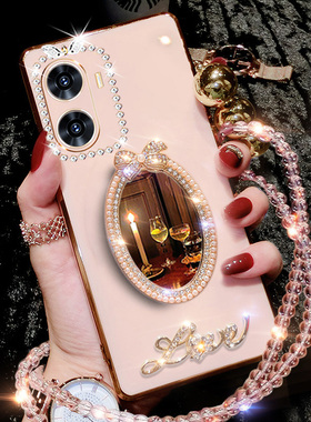 华为hi畅享60s手机壳智选hi 畅想60s保护套镜子5G新款GAR一AN60硅胶镶钻畅亨GARAN全包高质感WIKO外壳超薄女