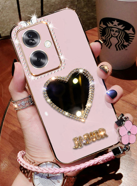 OPPOA2手机壳PJB110新款保护套oppoa2硅胶超薄PJB110外壳镶钻a25g软壳带镜子opp0pp0ppoa镜头全包oppoaa女款