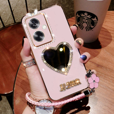 OPPOA2硅胶镶钻带镜子新款