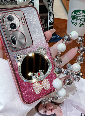 oppo Reno11Pro手机壳oppopjj110新款镜子PJJ110保护oppo套Reno11Por全包0pp0ren011pr0外壳reon软壳rone女款