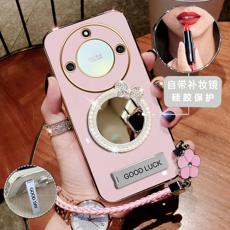 硅胶新款华为镜面带支架耀X40