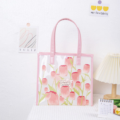 尚盈透明pvc手提防水果冻包