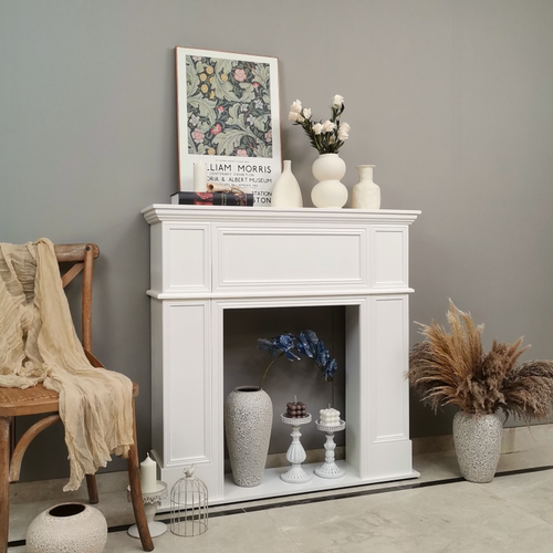 法式壁炉玄关柜直播间拍照背景