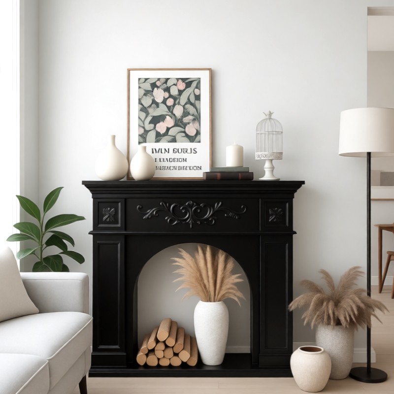 美式网红壁炉柜北欧风民宿装饰柜直播背景柜客厅法式入户玄关柜,住宅家具,壁炉架/壁炉柜,淘宝优惠券,粉丝福利购,淘宝优惠卷