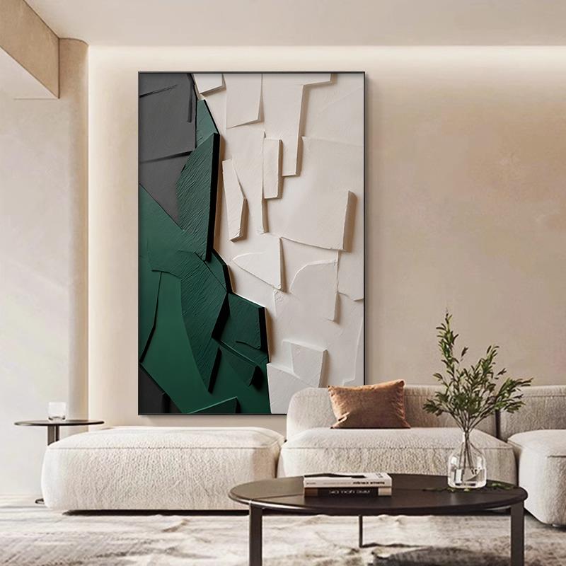 抽象色块客厅装饰画现代简约沙发背景墙挂画玄关高级感大幅落地画图片