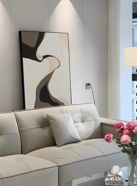 轻奢抽象莫兰迪色块客厅装饰画沙发背景墙高档落地画艺术轻奢北欧