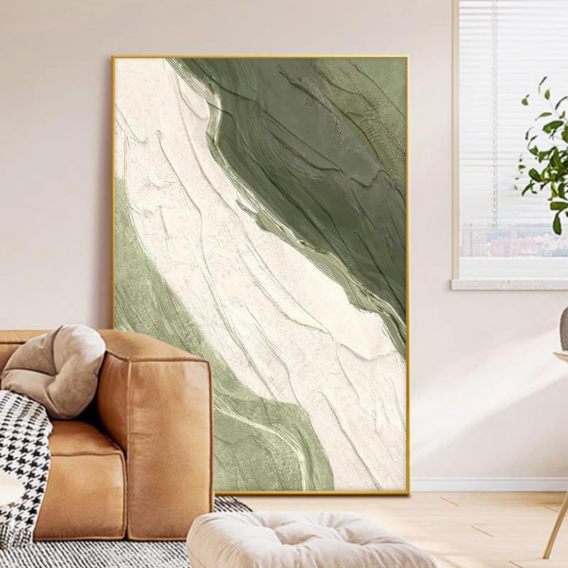 花卉ins奶油风客厅装饰画肌理感沙发背景墙挂画卧室餐厅桌面摆画