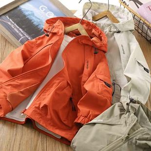 男童外套儿童冲锋衣秋季 男孩连帽夹克 户外服防风上衣2024春秋新款