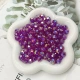 Фиолетовые бусины из рогов разных размеров (50 г в упаковке)