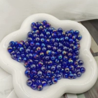 Темно-синий бисер, разные размеры (50 г в пакетике)