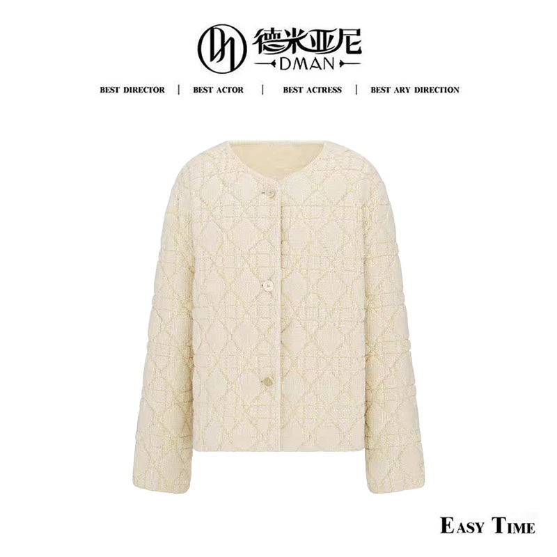 【米公子】【高克重，770g】热巴同款山羊绒外套DGWM1020