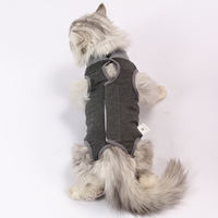 Breathable neutering clothing for cats, thin anti-licking clothing for female cats after surgery, rehabilitation clothes, elastic Velcro thumbnail 4