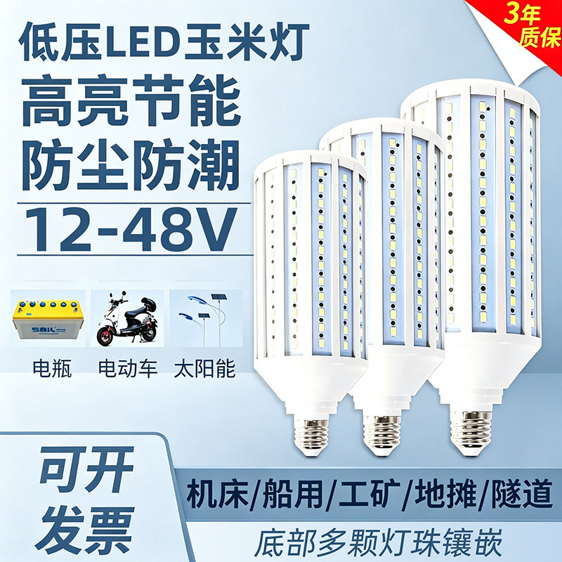 LED低压玉米灯泡12V-85V直流摆摊图片