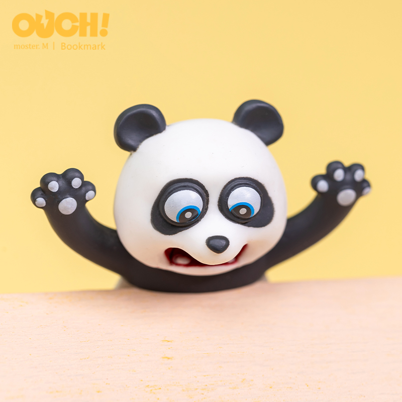 玖伍米橙3d立体动物书签熊猫书签压扁书签小学生创意书签送礼高级感可爱文具搞怪卡通个性读书礼品