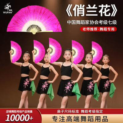 舞帆七级俏兰花扇子花灯扇子