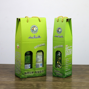 山茶油礼盒包装盒礼品盒彩盒食用油空盒子野生茶籽油礼盒设计订制