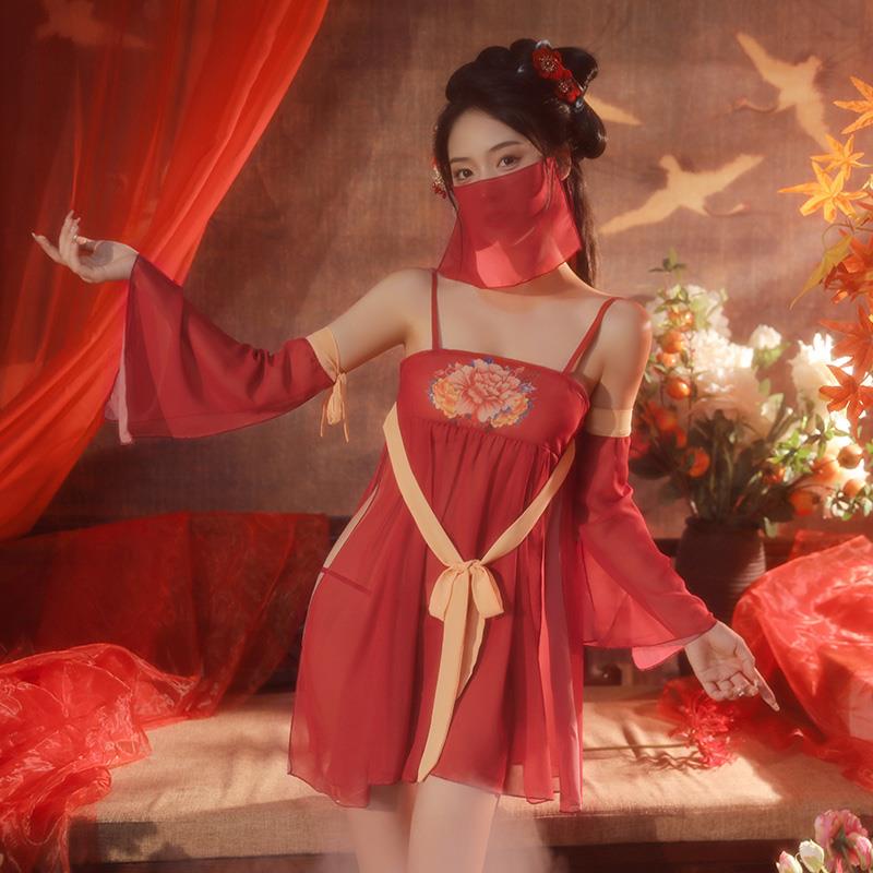 性感肚兜趣味睡衣古装女cosplay异域风情服装复古国风汉服qqny裙