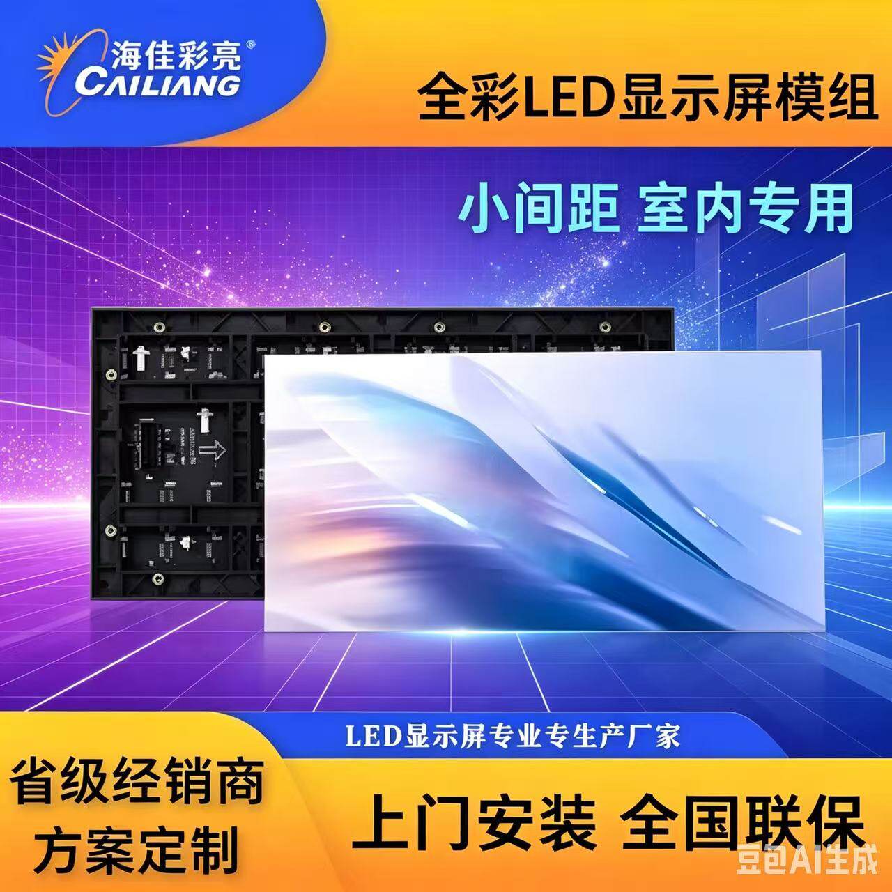 海佳彩亮全彩led显示屏室内户外防水模组单元板P2P2.5P3P4D5D6D8