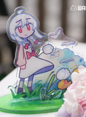 warma蓝天白云多插场景双面亚克力立牌沃玛养鸡场