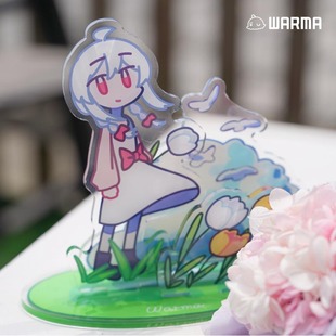 warma蓝天白云多插场景双面亚克力立牌沃玛养鸡场