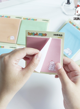 现货沃玛养鸡场warma便签纸彩色便利贴纸卡通方便学生记事文具