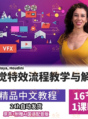 零基础入门电影VFX视觉特效全流程NukeMayaHoudi