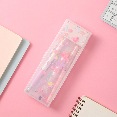 晨光新款樱花雨限定中性笔按动水笔芯0.5签字笔直液式走珠笔黑色考试学生用高颜值少女心超萌可爱学霸全套装