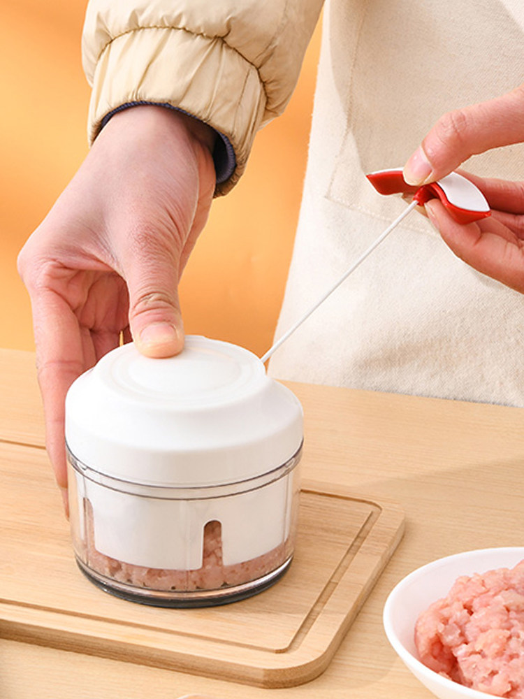 日式手动绞肉机家用搅馅搅拌机手拉式绞菜碎菜器切辣椒小型料理机