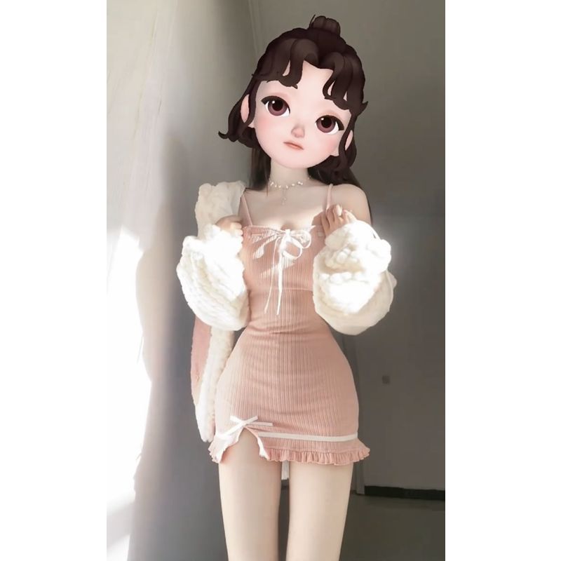 两件套装2025秋冬新款吊带连衣裙