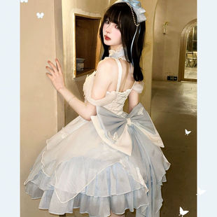 天鹅湖连衣裙千金感纯欲风公主小礼服蓬蓬裙子飞行日记Lolita