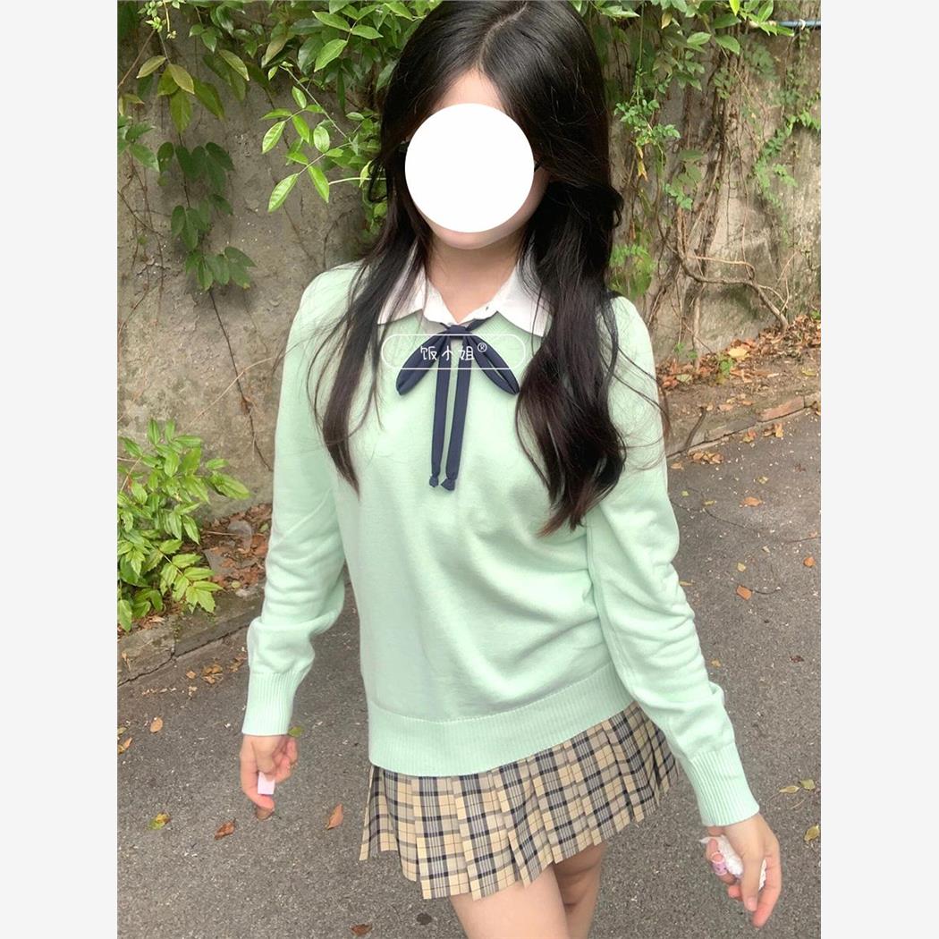 JK制服套装女针织衫毛衣显瘦韩系