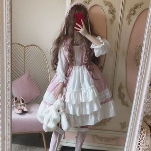 日系软妹萝莉原创Lolita小个子连衣裙洛丽塔裙子女学生韩版仙女裙