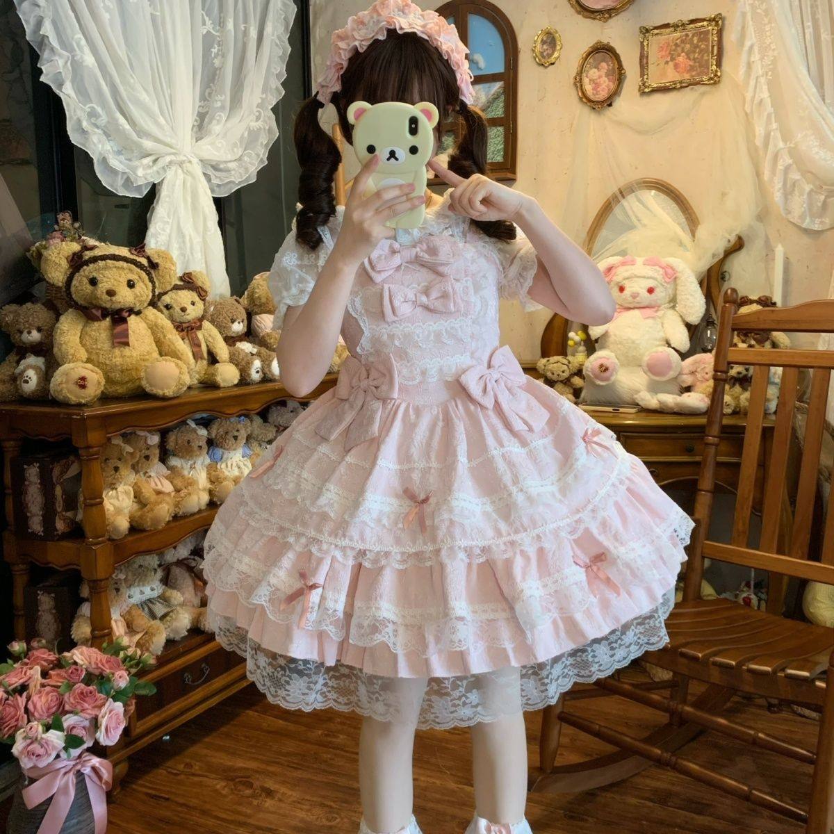 YoYo酱原创设计Lolita洋装doll感jsk吊带连衣裙夏季,模玩/动漫/周边/娃圈三坑/桌游,lolita洛丽塔/软妹装/洋装,淘宝优惠券,粉丝福利购,淘宝优惠卷