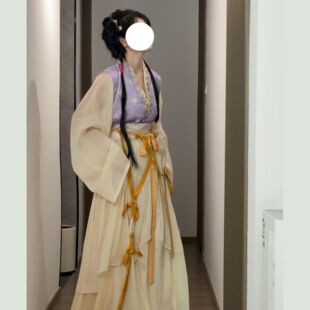 花白集原创{簪花仕女图}汉服女宋制复原神仙服齐腰日常款套装